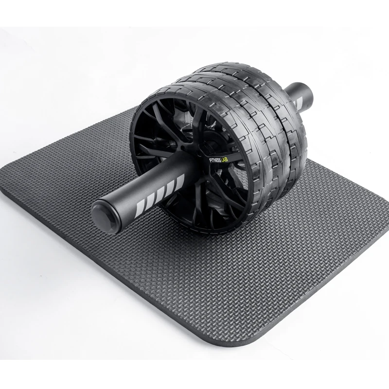 LOGO custom Three wheels Free kneeling pad No Noise Quiet Abdominal wheel exercise equipment