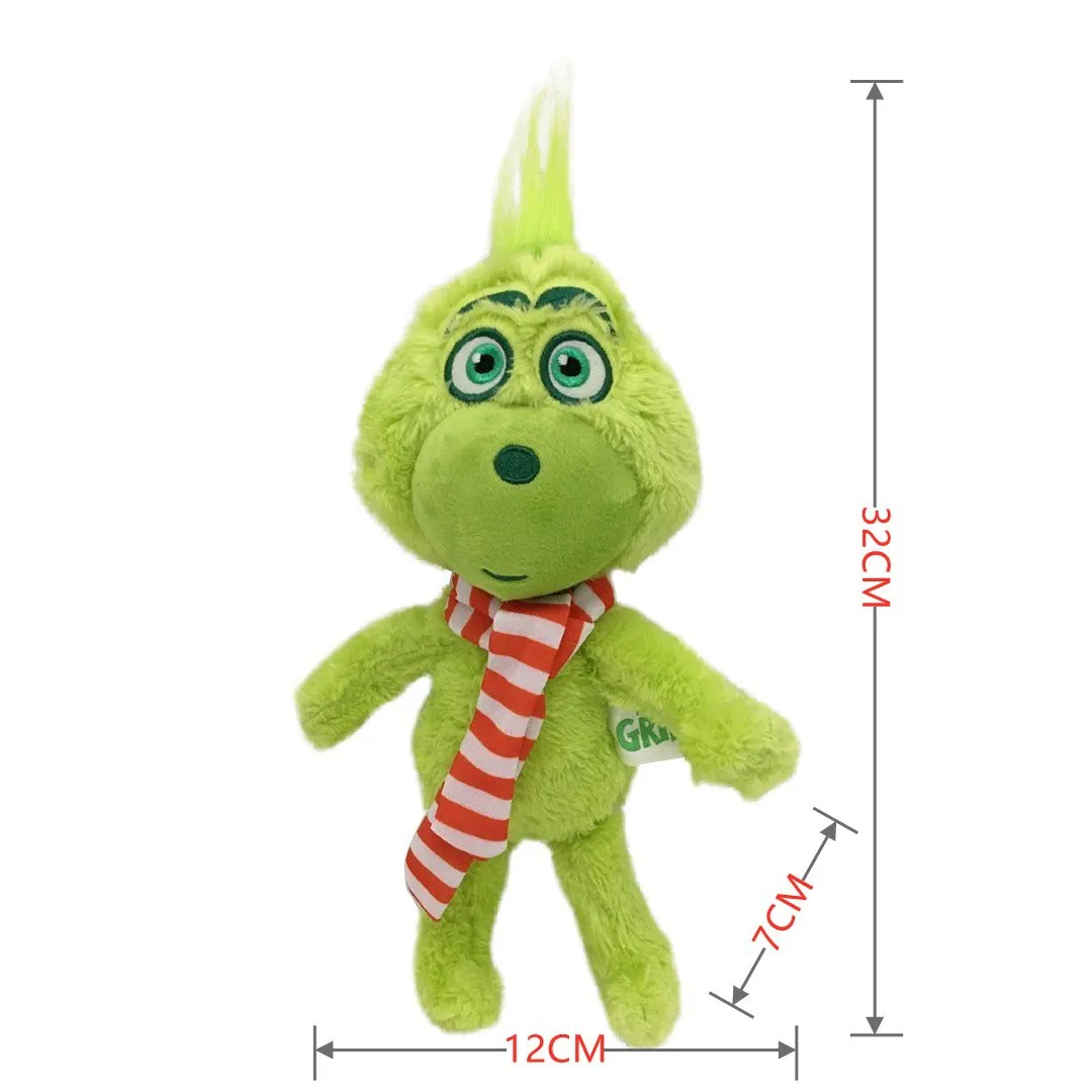 Promotional Wholesale Grinch Stuffed Animals Kids Birthday Christmas Gifts Cute Grinch Plush Toys for Children