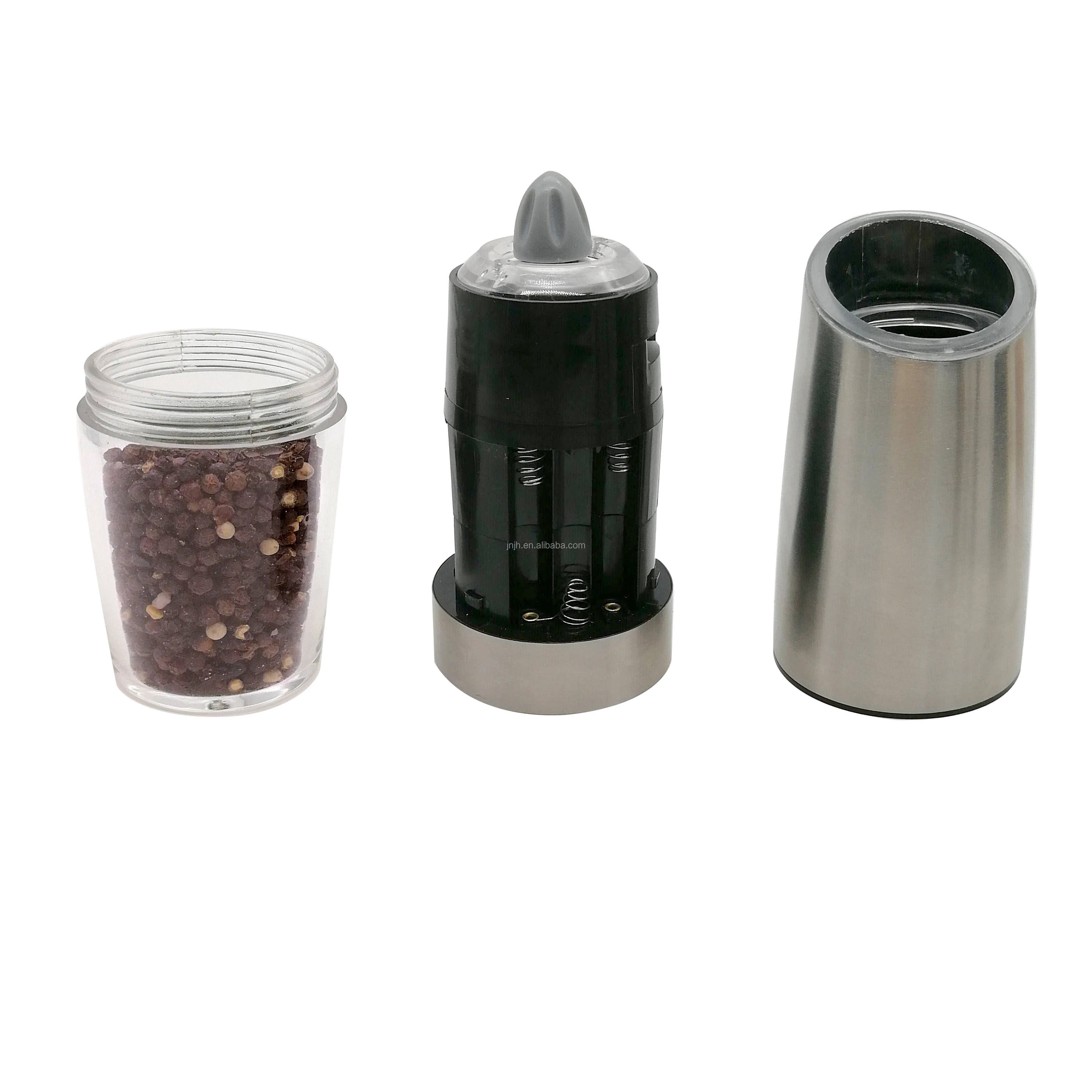 Operated Adjustable Stainless Steel Battery Automatic Mill Grinder For Home Kitchen