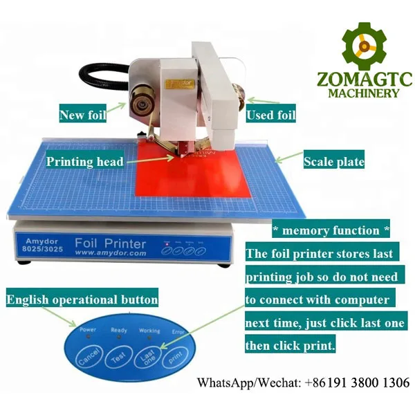 Hot Foil Machine Aluminum Gold Foil Printer Printing Machine Automatic Digital Hot Foil Stamping Machine for Sale