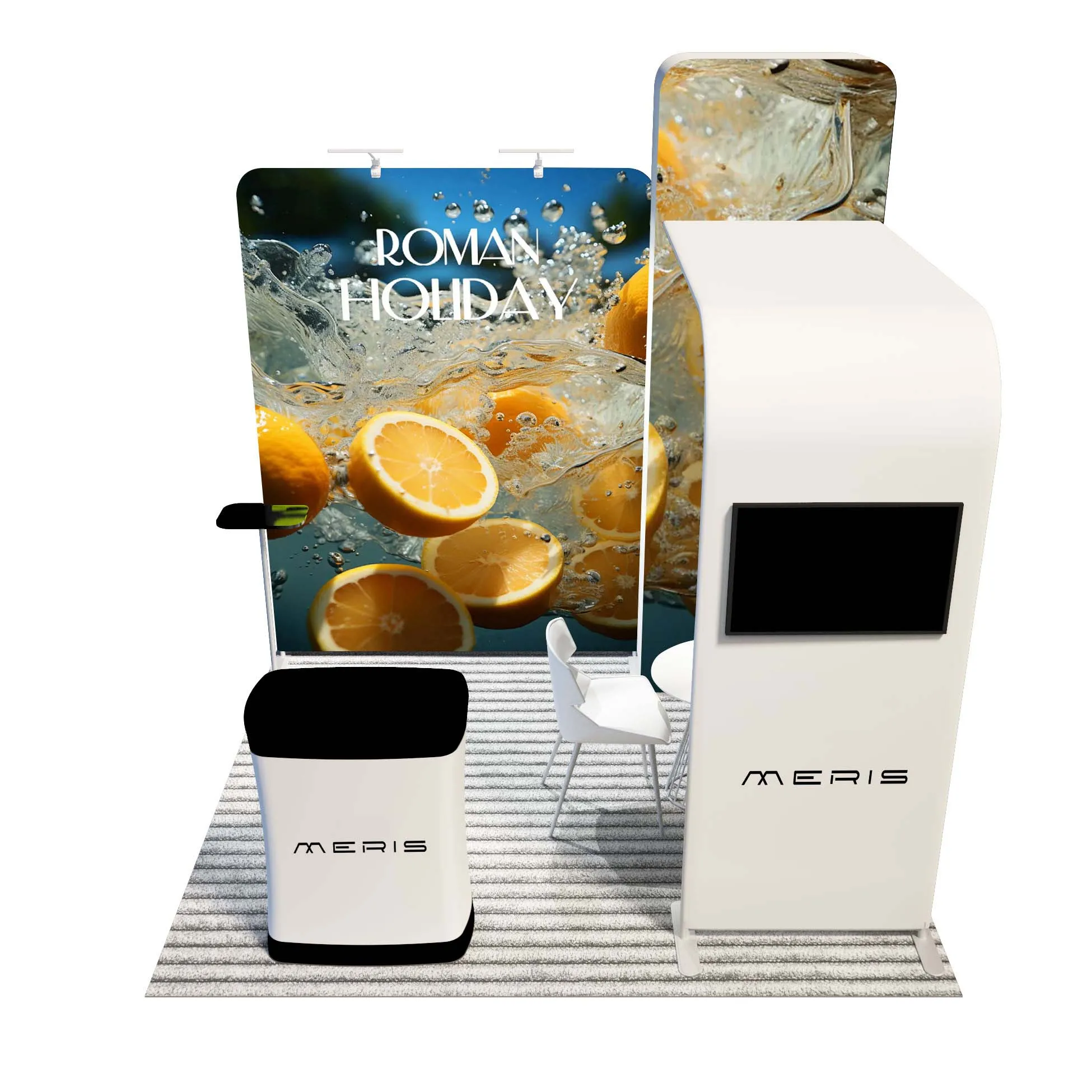 direct factory supply 10*10ft exhibit L shape display stand expo booth