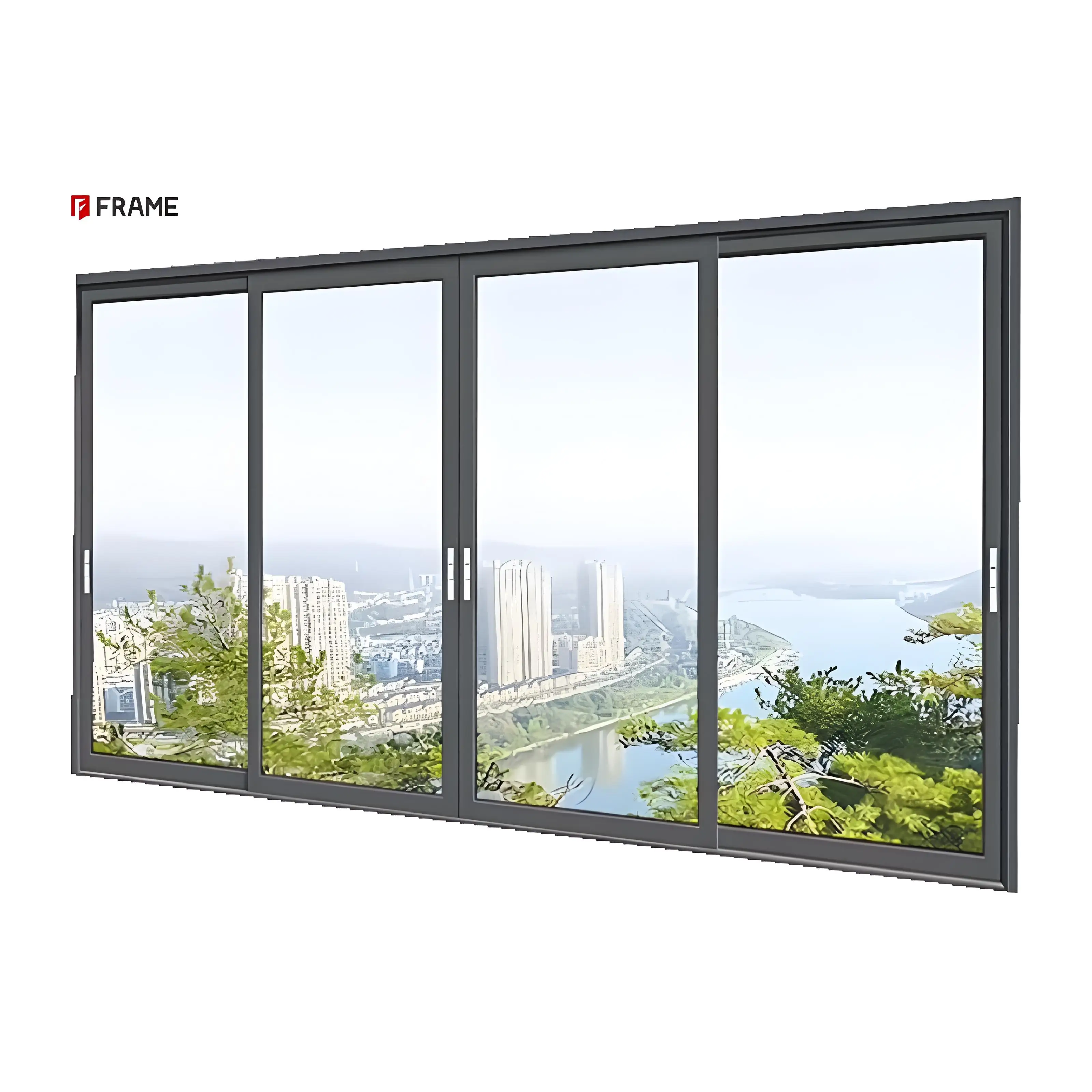 Modern Design Interior or Exterior Glazed Doors Aluminum Front Lift and Slide House Sliding Door