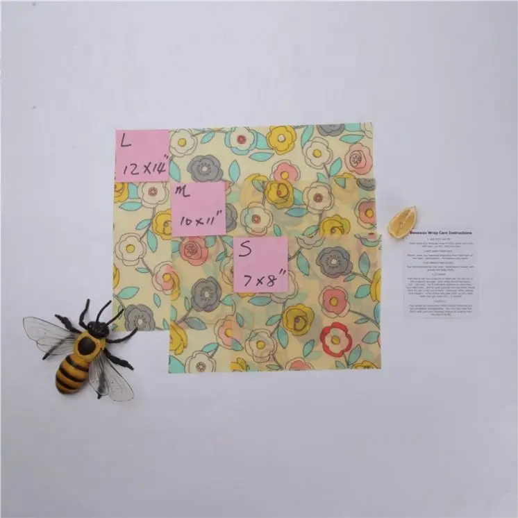 Sustainable Eco Friendly Products Zero Waste Reusable Sandwich Bags,Beeswax Food Wraps