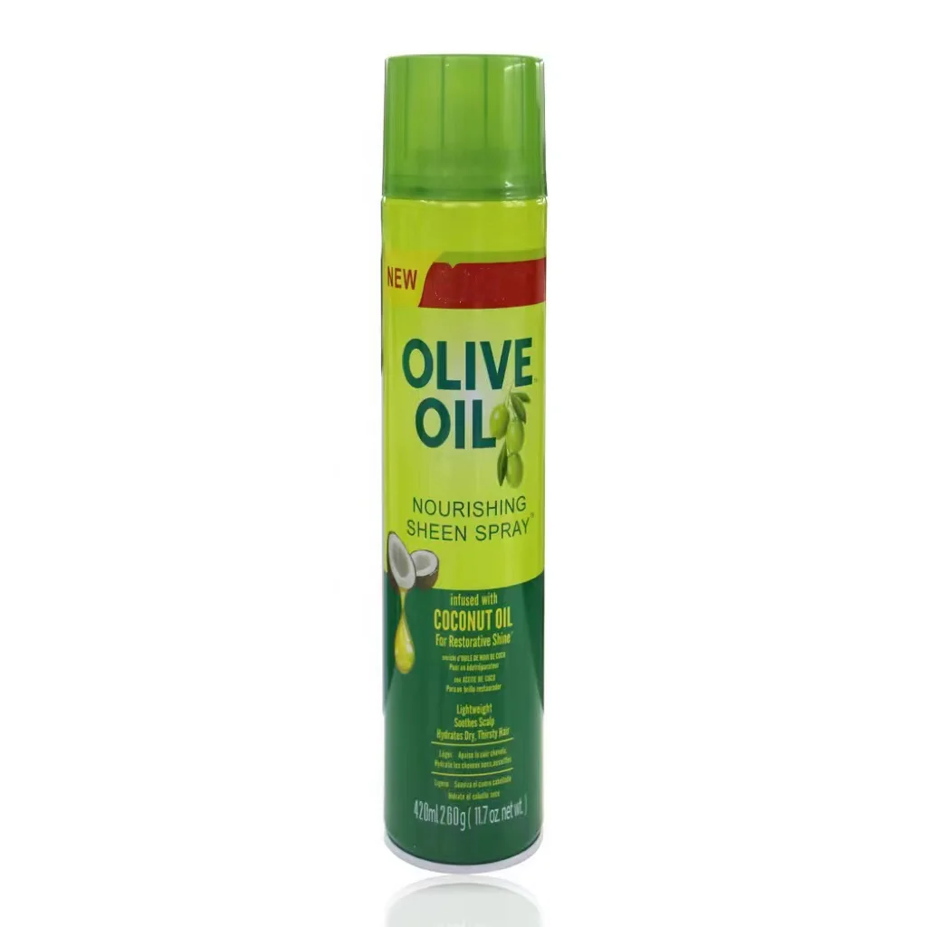 Ready Stock China Organic Olive Oil Hair Oil Shine Sheen Spray Nourishing Small size 420ml 260g