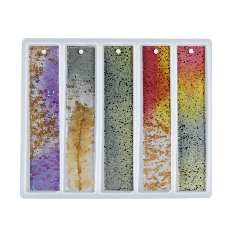 DM898 Oval Rectangle Bookmarks Epoxy Resin Molds Book Reading Pages Marker Jewelry Making DIY Decor Crafts Tool