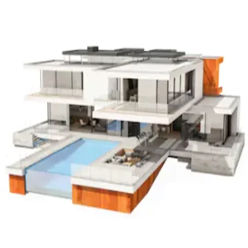 Special prefabricated villa light steel villa modular big house prefab villa usa sell