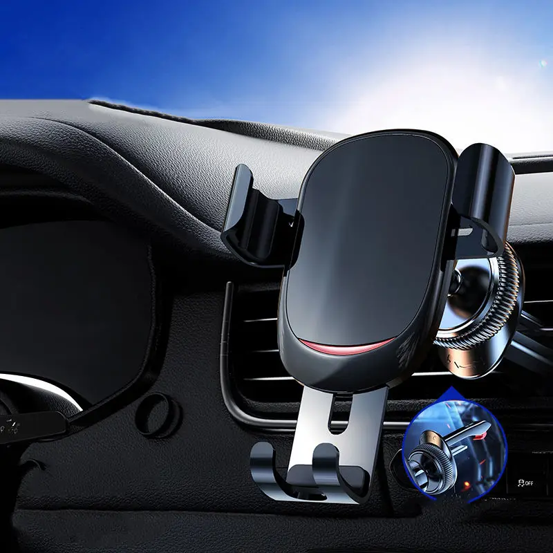 Universal Triangular T Word Air Vent Car Phone Holder 360 Degree Rotation Alloy Eagle Back Clamp Mobile Phone Holders