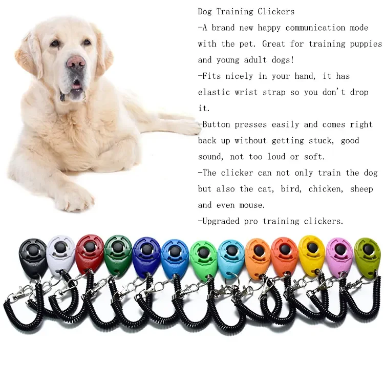 Hot Selling Pet Trainer Clicker Dog Training Clicker Logo Custom I-Click Dog Training Clicker for Dog