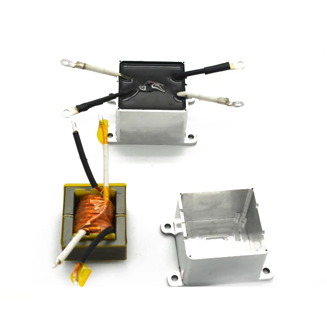 Custom High Quality Litz Wire Frequency Transformer Aluminum Housing 7000W 500V factory