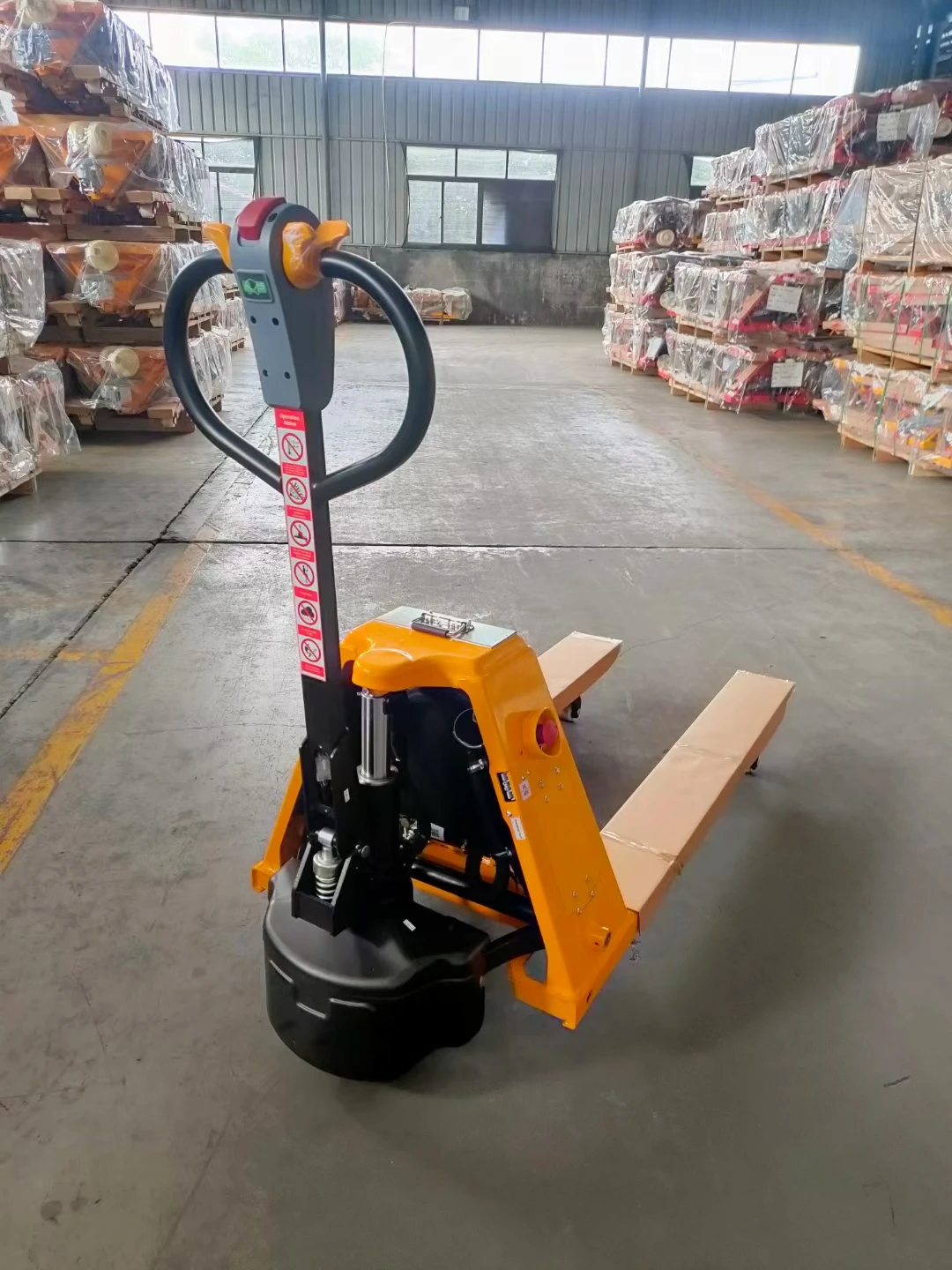 2 ton Portable Big Battery Forklift Pallet Jack Motor Powered Full Electric Pallet Truck