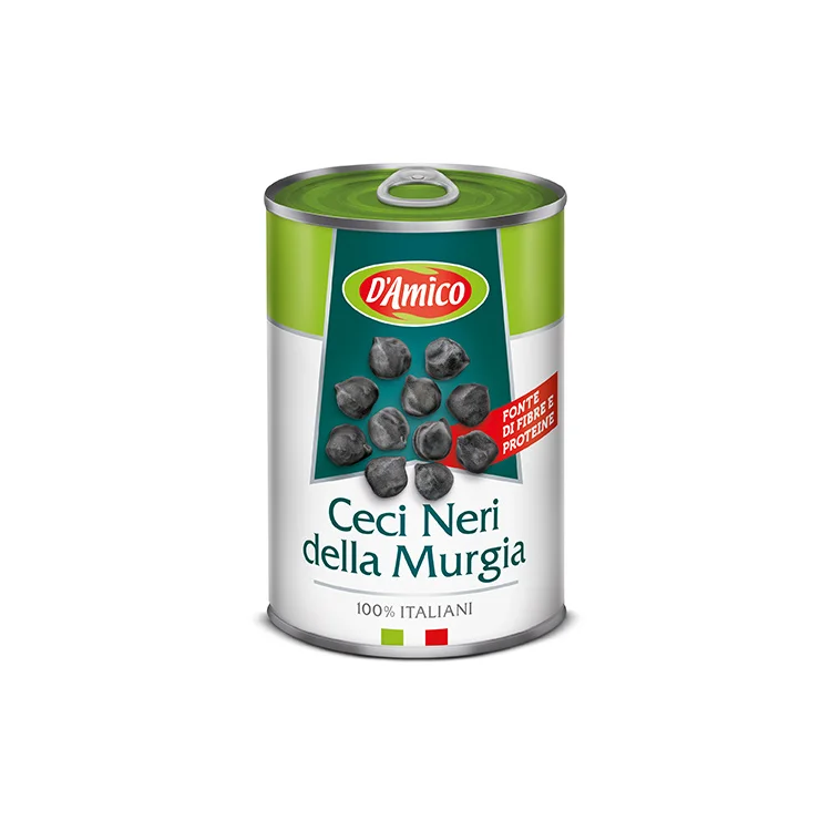 Soft Murgia Natural Boiled Black Chickpeas Canned Black Kidney Beans