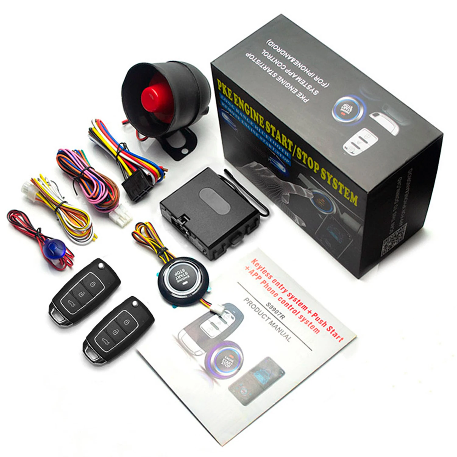 Remote Starter Engine Push Button Start System Compatible fit Select Petrol Toyota Highlander 15-17 Corolla Camry Nissan