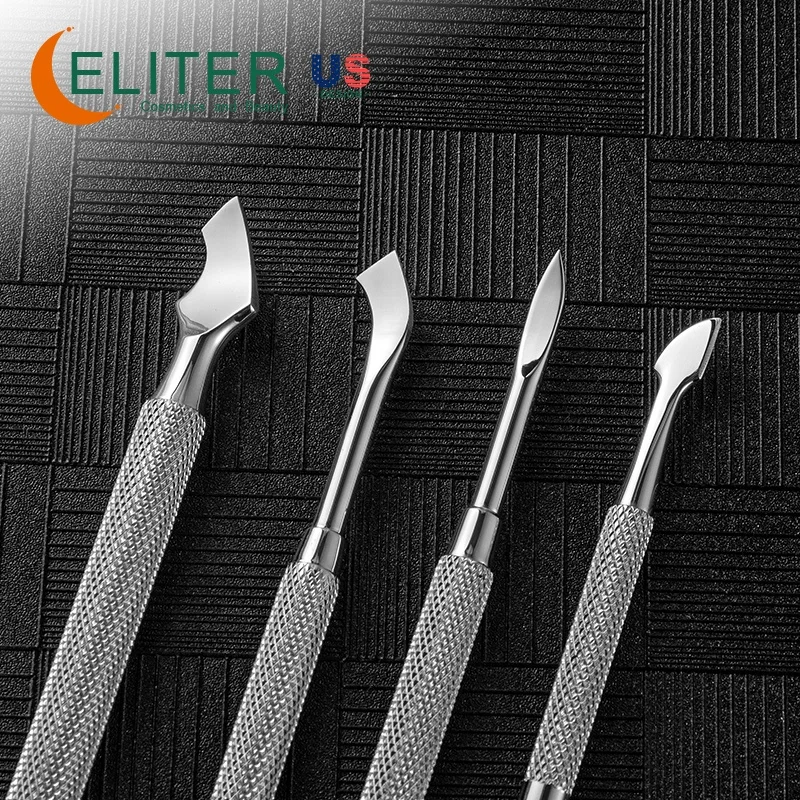 Eliter in Stock Manufacturers Sharp Manicure Cleaner Nail Art Pusher Nail Tools Manicure Nail Cuticle Pusher