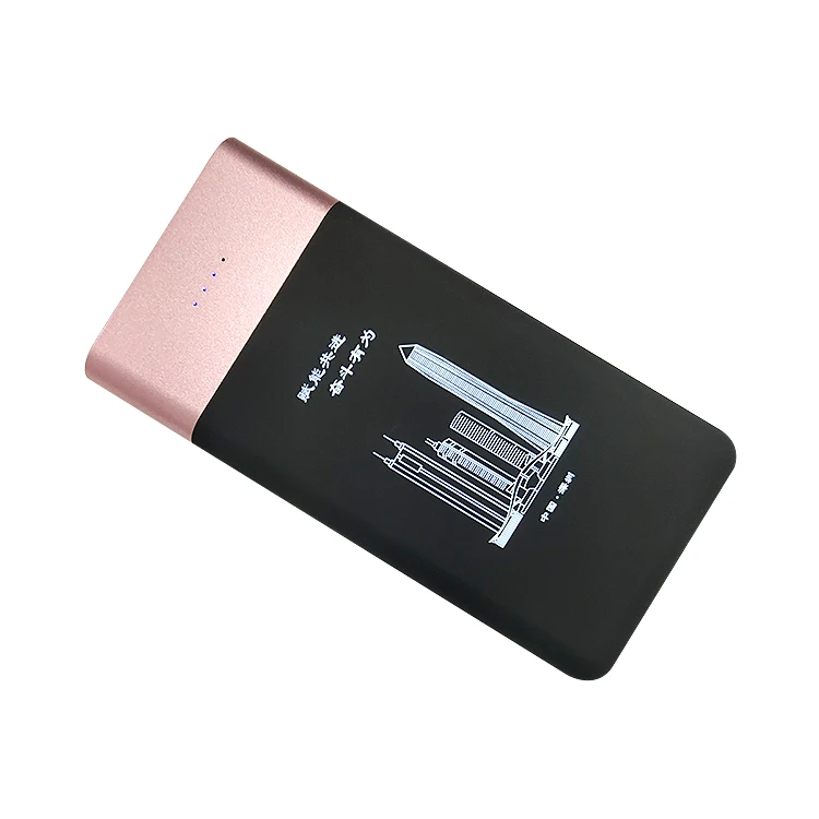 5000/10000mah Led Light indicate  Powerbank Dual USB Output Touch vibration to turn on Power Bank