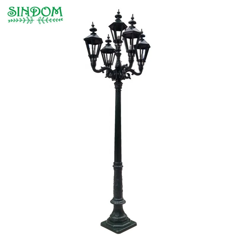  Sindom European Style Aluminium Street Led Lamp Garden Outdoor Decoration Pole