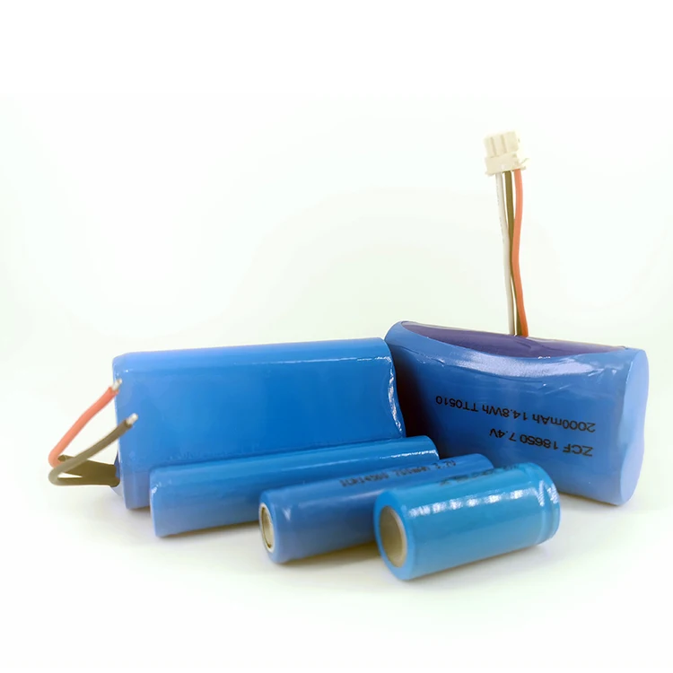 Lithium ion battery 7.4V Rechargeable Battery Pack 2000mah Cylindrical ICR18650 Batteries for Toys/E-reader