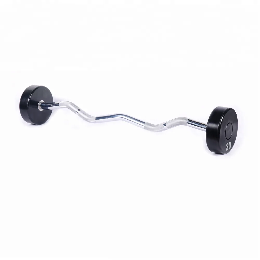 Cross fit Weight Lifting Fixed Rubber Barbell Set