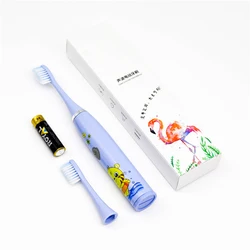 OEM Custom Battery Power Toothbrush Manufacturer Waterproof Cartoon Kids Electric Toothbrush for kids children