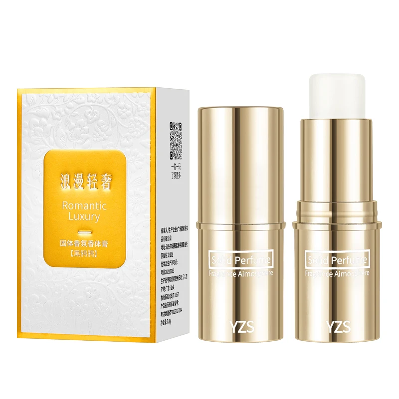 YZS 4 Smell Portable Private Label Solid Perfume Balm Suit Romantic Long Lasting Body Fragrance Men Women Solid Perfume Stick