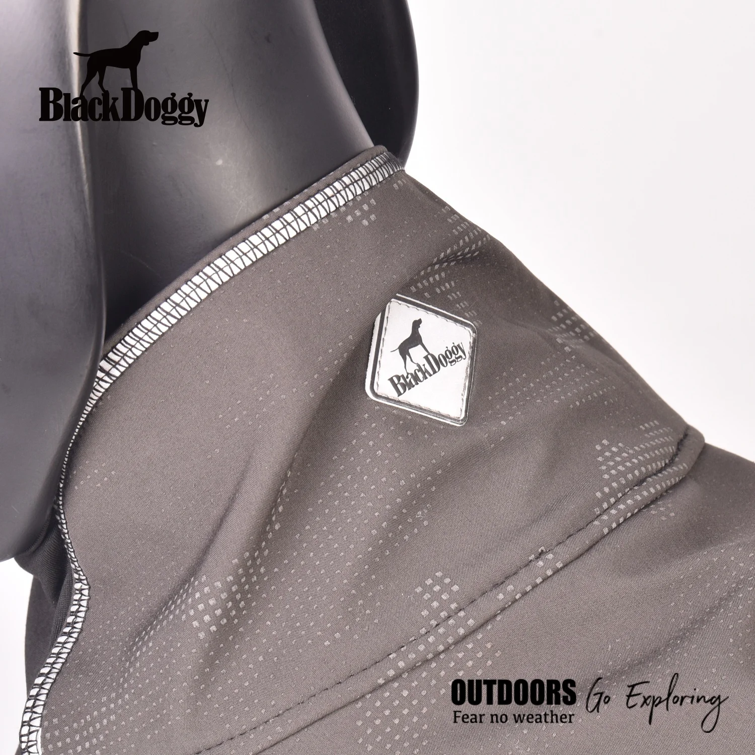 Wholesale Pet Apparel Softshell Dog Jacket Vest with Reflective Stitching Pattern