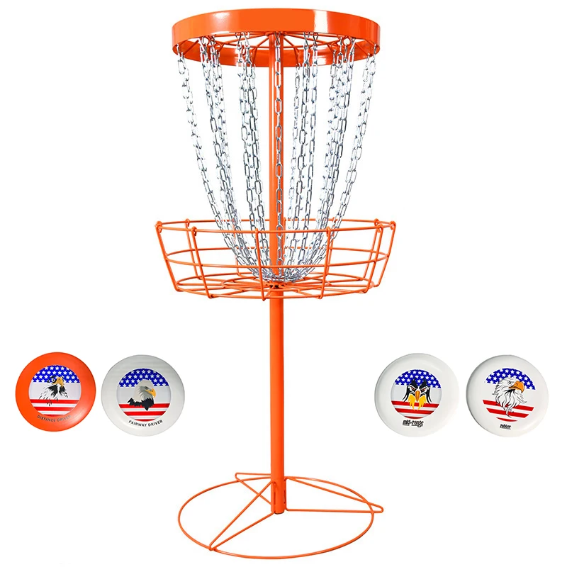 Professional Manufacture disc golf targets cheap frisbeed disc golf basket portable Outdoor Games disc golf practice targets
