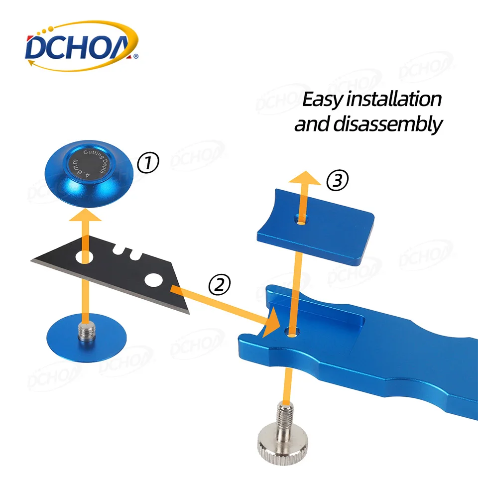 DCHOA Aluminum Rotary Gap Cutter Vinyl Wrap Knife for Vinyl Window Tint Trimming Tool