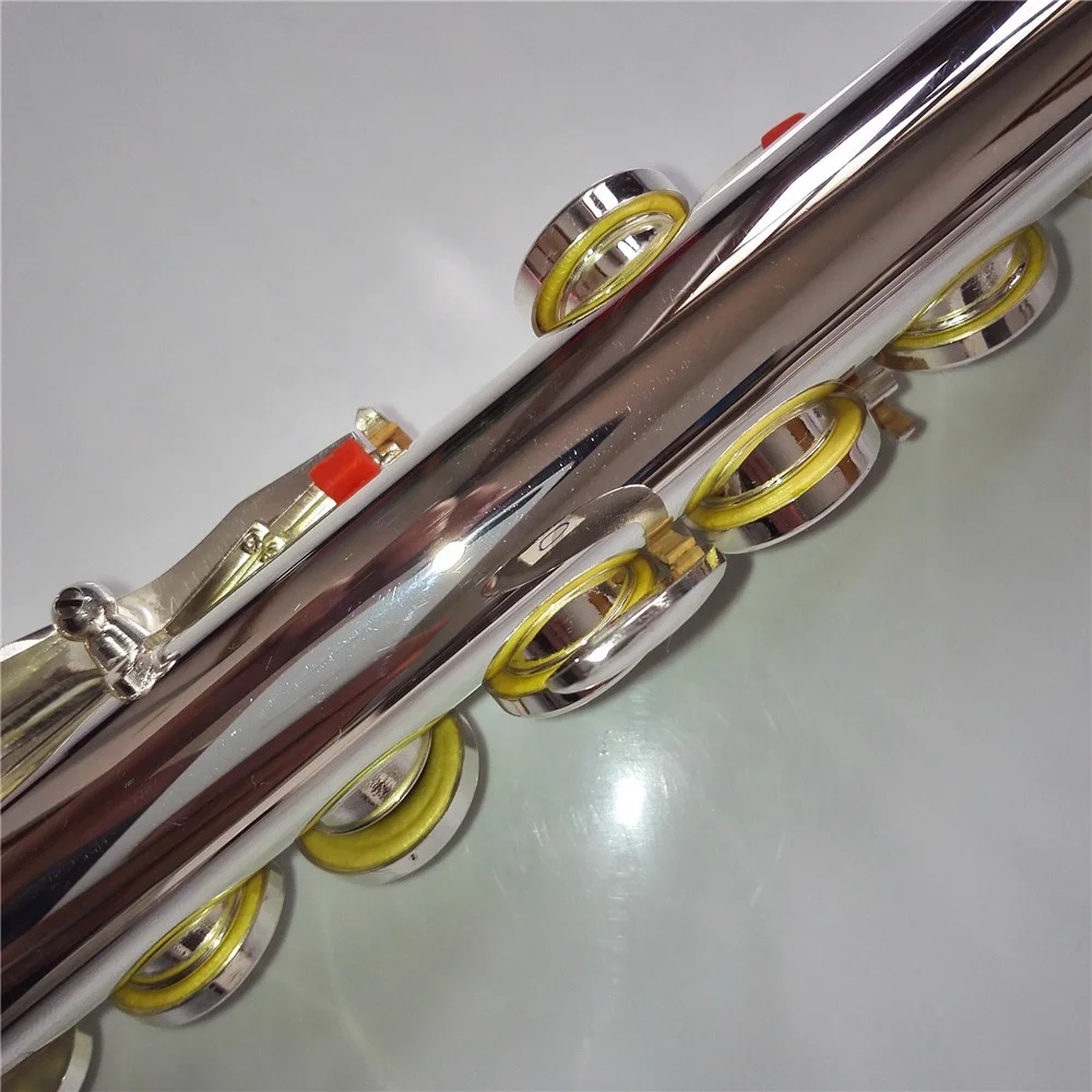 16 closed holes silver plated keys flute