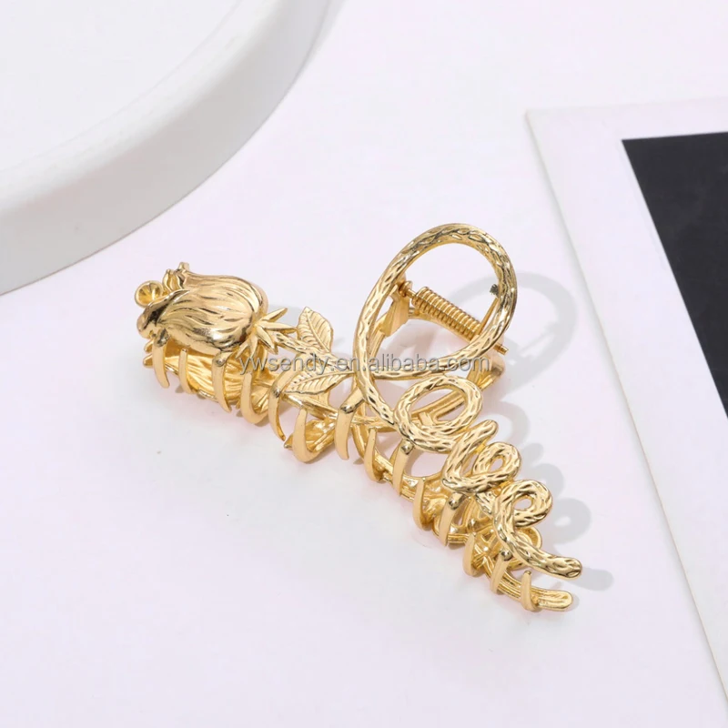 Japan Korea Fashion New Women Fashion Metal Hair Clips Accessories Large Medium Alloy Hair Claw Hairpin