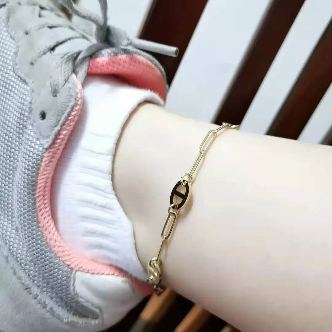 New Design Stainless Steel Ankle Bracelets For Women Pig Nose Chain For Feet