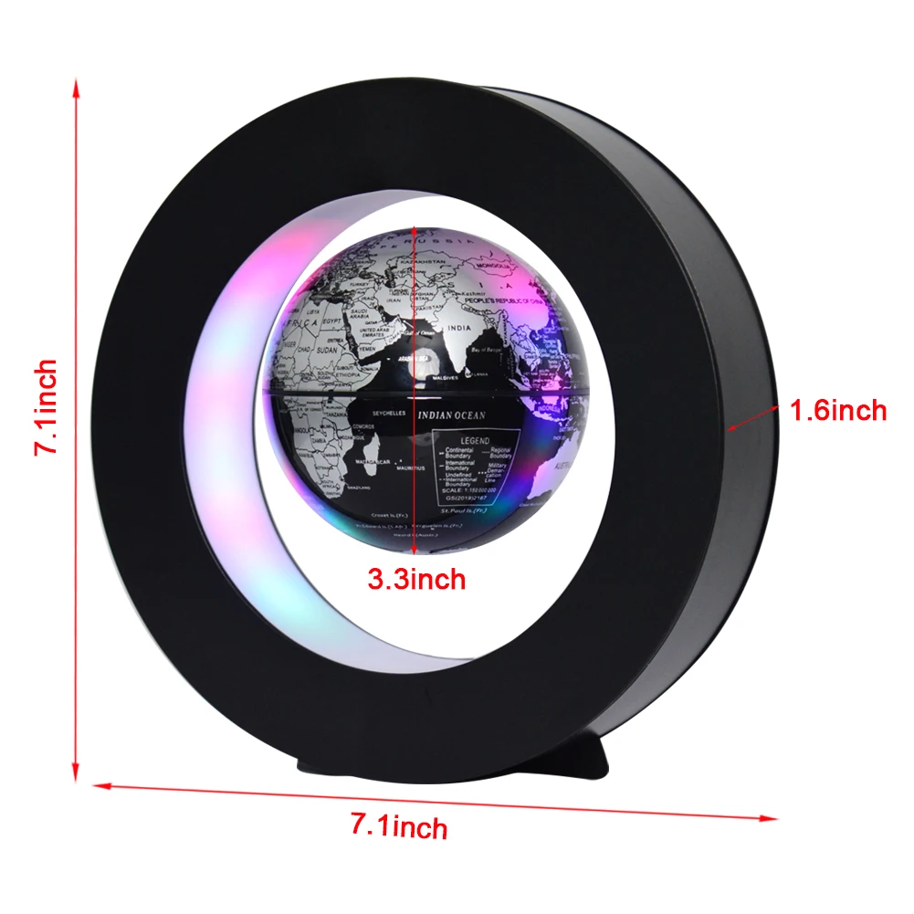 New Arrival Magic Led World Map Rotation Floating World Globe for Christmas Toys