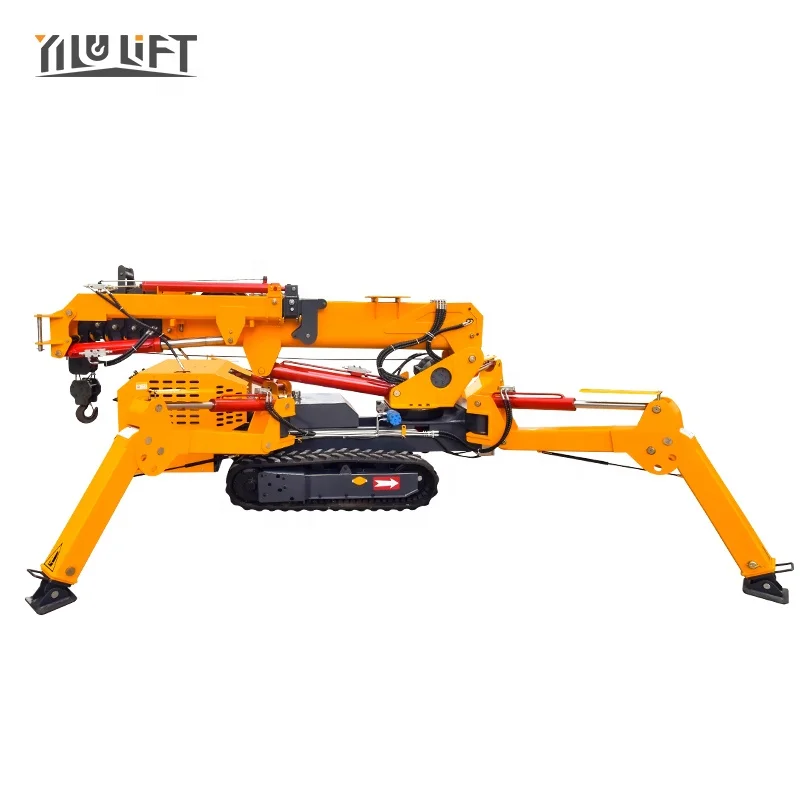 High Efficiency Wireless Remote Control 8T 10T 14T Telescopic Boom Hydraulic Spider Crane