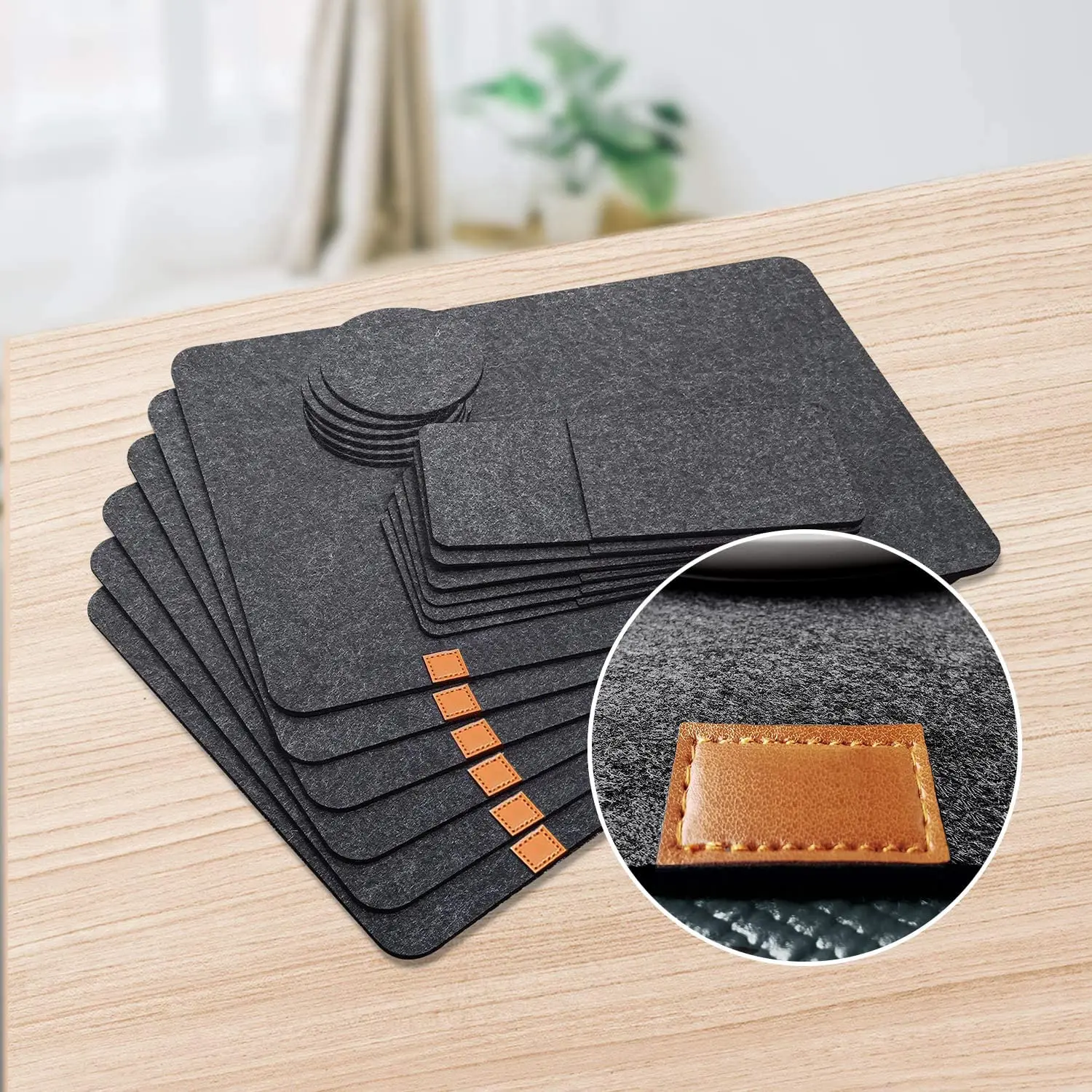 New Designs Accept Custom Heat Resistant Felt table Placemat with logo