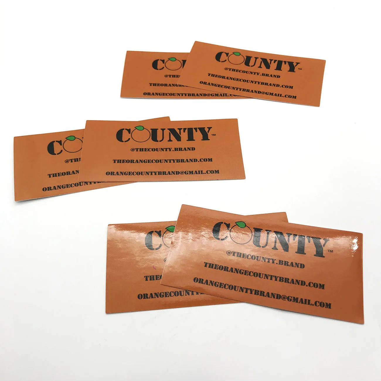 Custom Orange color printing Die Cut premium Stickers vinyl Adhesive Waterproof Paper Sticker