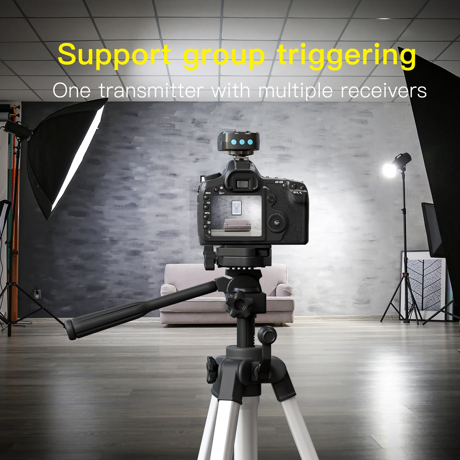 Starbea 2.4GHz On-camera Flash Trigger Wireless Transmitter Speedlight Flash for Nikon Digital SLR Cameras