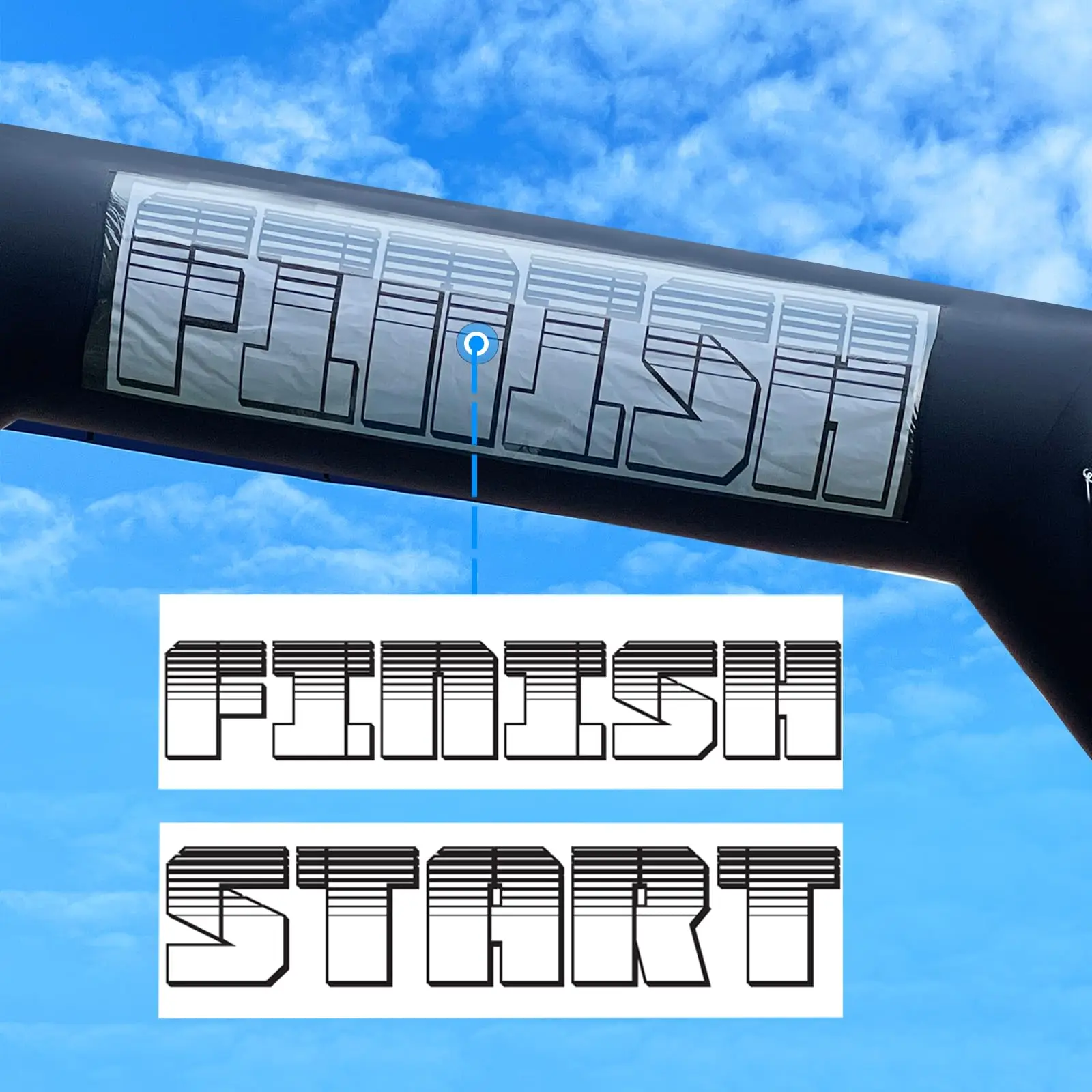 Customized Outdoor Inflatable Sport Advertising Arch Running Used Event With Logo Printed Inflatable Arch Gate