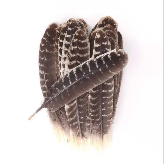 Оптовая продажа высококачественное перо для женщин «сделай сам» в виде крыла индейки 20-30 см Натуральное