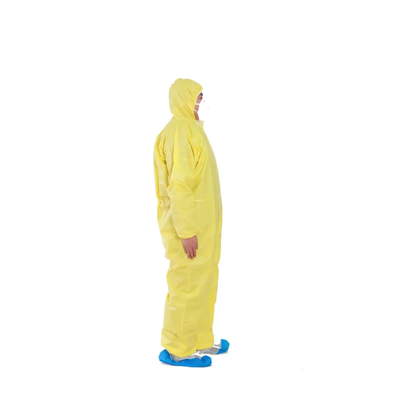 35Gsm 40Gsm 45Gsm 50Gsm Pp Disposable Polypropylene Nonwoven Coverall Protective Medical Suit Overall For Industry Coverall