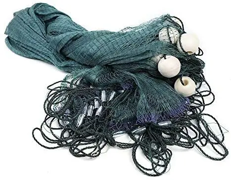 1pc Hot Sale 3 Layers Monofilament Gill Fishing Net with Float Fish Trap Nylon Fishing Net