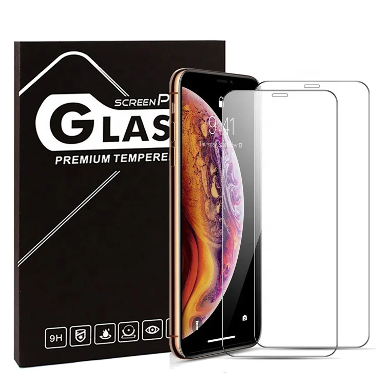 
Mobile Accessories Ultra Thin 0.33mm 9H 2.5D Cellphone Tempered Glass Screen Protector For iPhone 11 Pro Max 