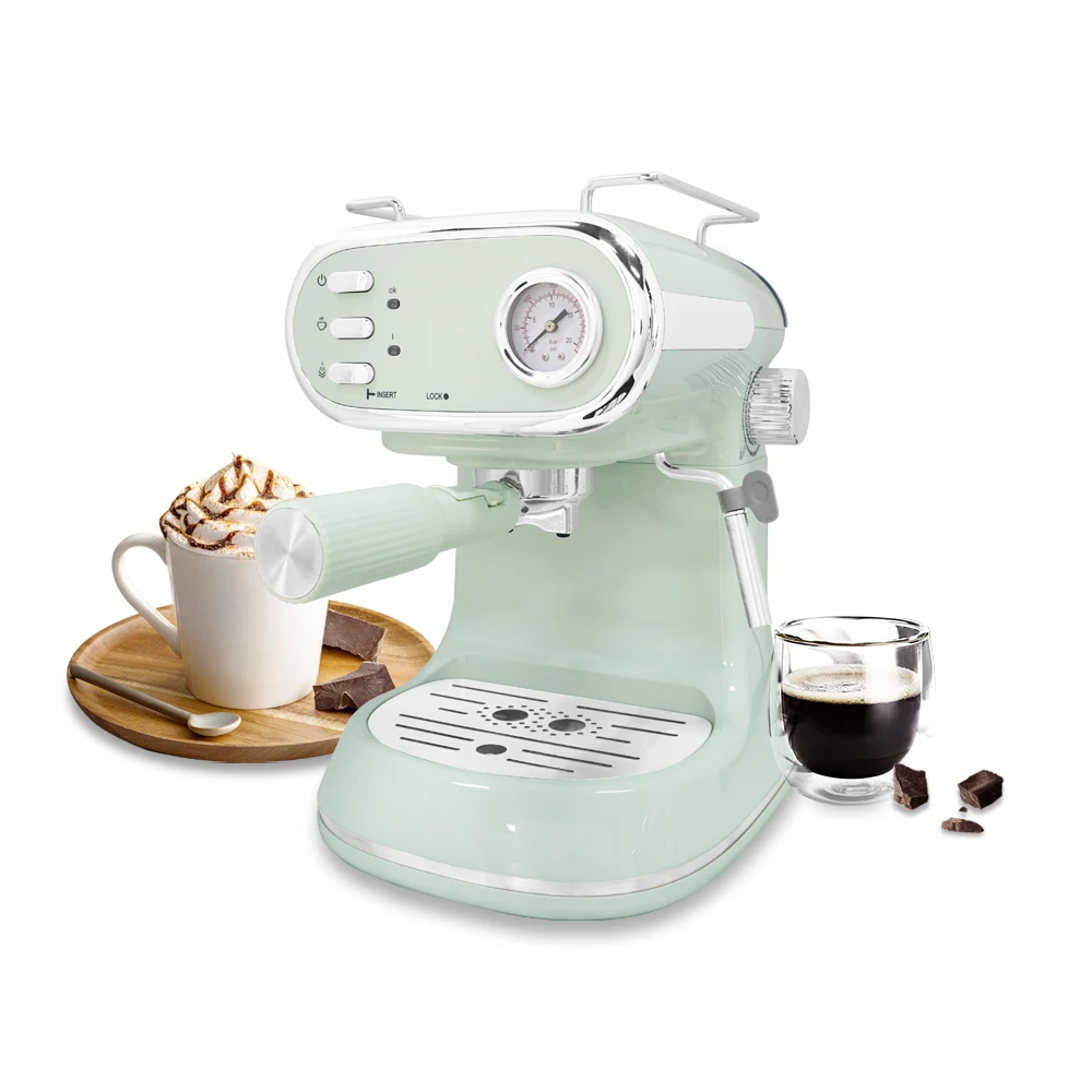 15Bar Easy to Clean Semi-automatic Espresso Coffee Machine Professional Commercial Warm Cup Coffee Maker with High Pressure Pump