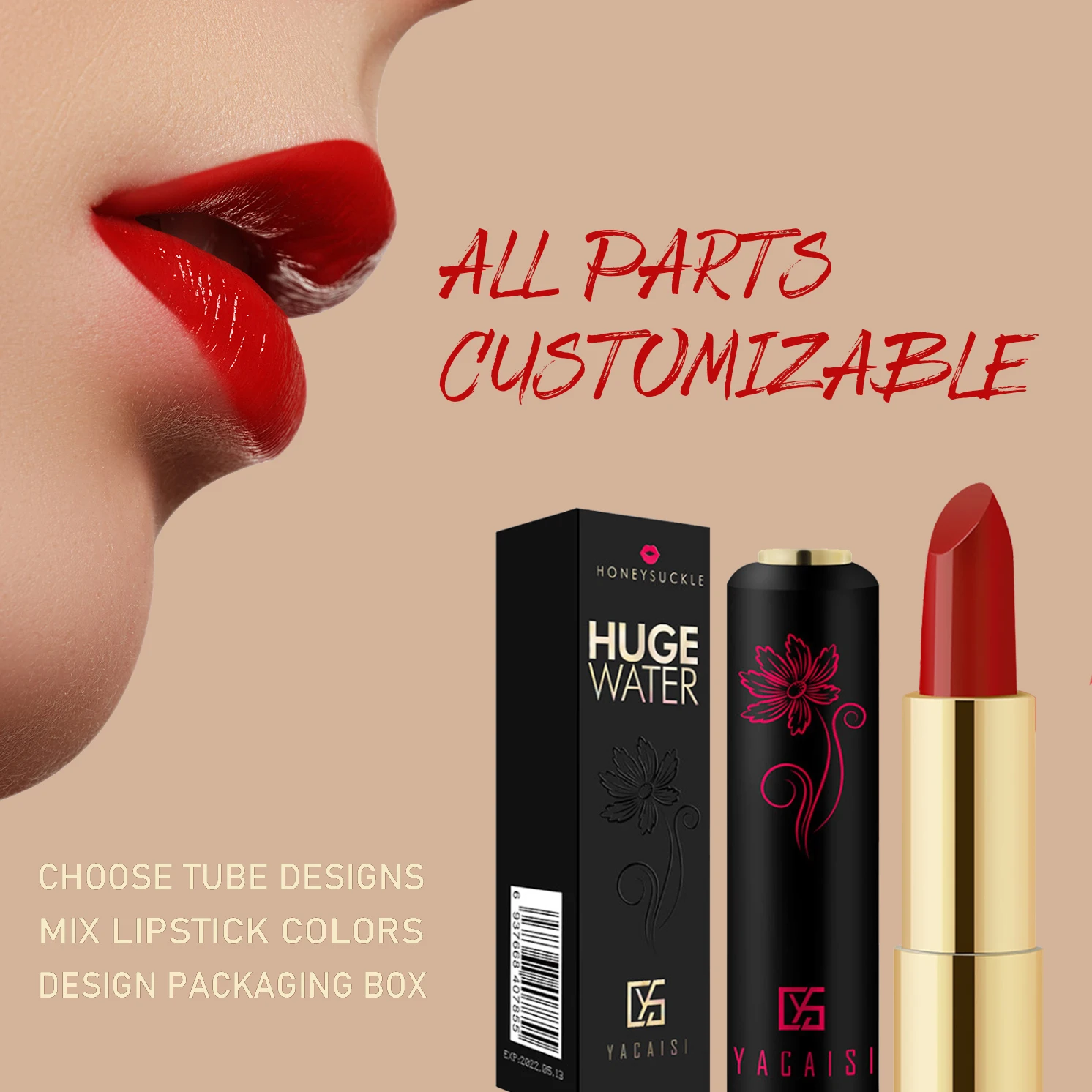 Factory Offer 100% DIY Your Own Lipstick Matte/Velevet Matte Any colors can be Made Private Label