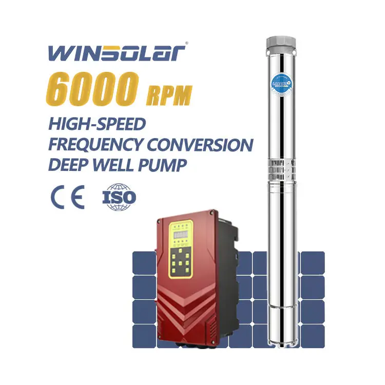 WINSOLAR новые инновации хорошая цена 5 кВт водяной насос погружные солнечные насосы центробежные для дома