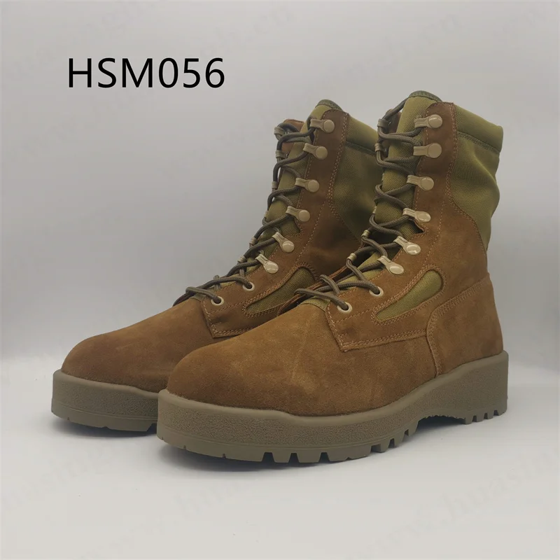 WCY,factory price dark coyote color cowhide winter combat boots mountain hybrid training belleville 8 inch tactical boots HSM056