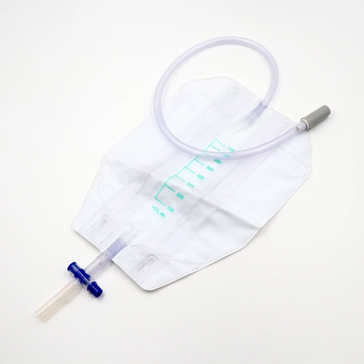 Urine Leg Bags With T Valve Outlet With Strips