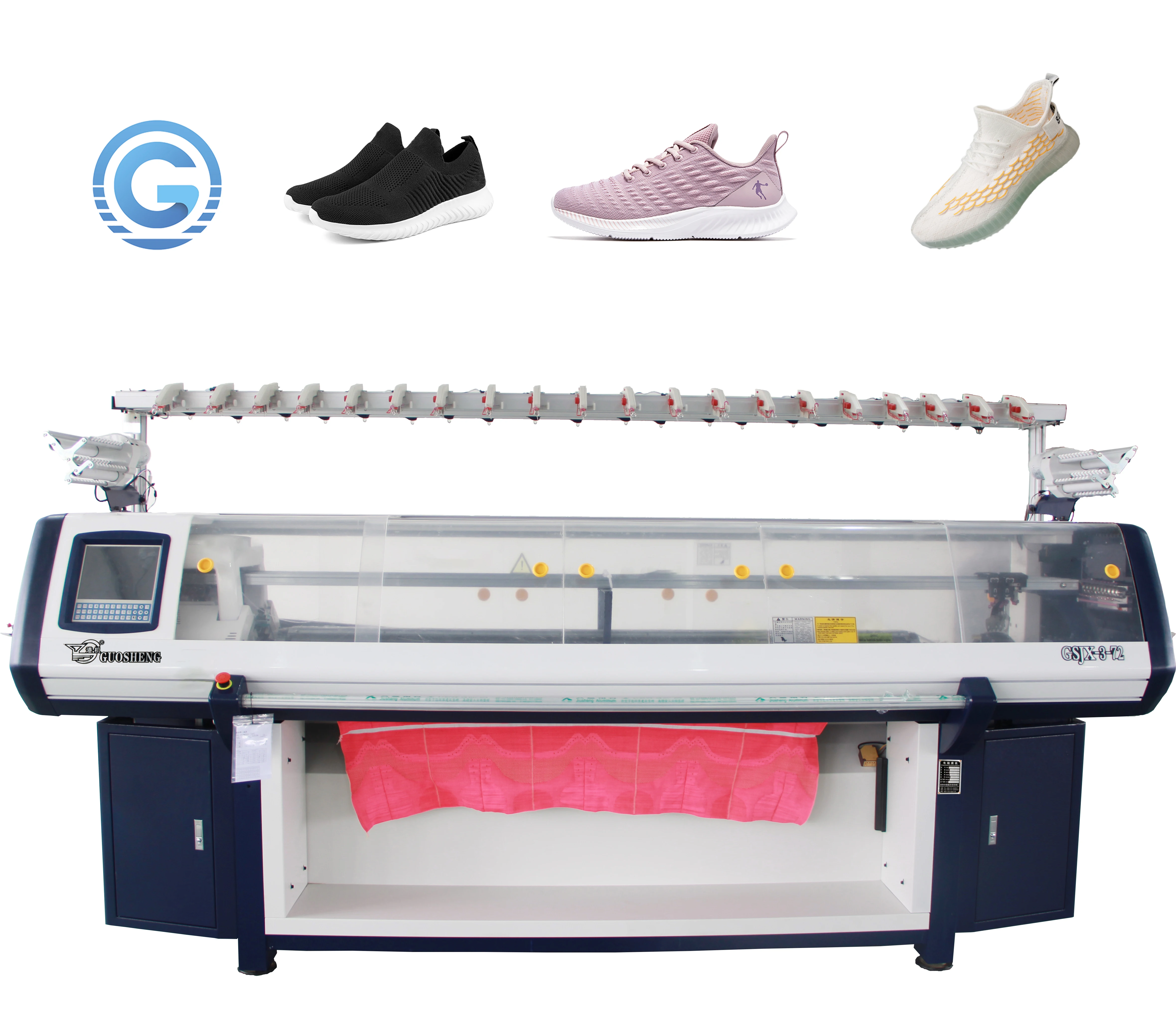 Hot Sale!3D computerized shoe upper knitting machines knit flyknit racer vamp