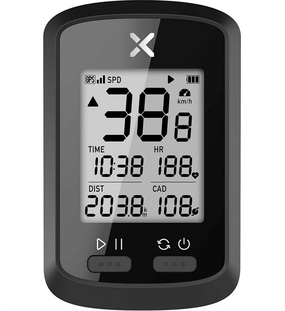 Blue tooth ANT+ Cycling Computer, Support Heart Rate Monitor & Cadence Sensor Waterproof Stopwatch