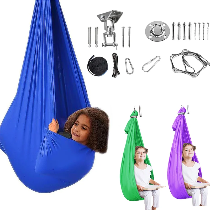Hot Sell Sensory Swing For Kids High Quality Indoor Outdoor Kids Swing Baby Hammock For Child Sensory Kids Swing