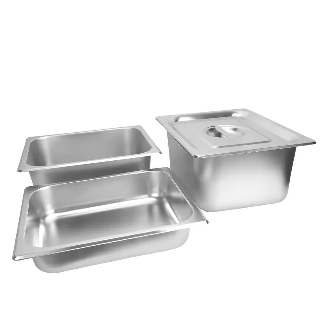Wholesale Factory Price Stamp Gastronorm Containers Fast Food Kitchen Stainless Steel Perforat Gn Pan