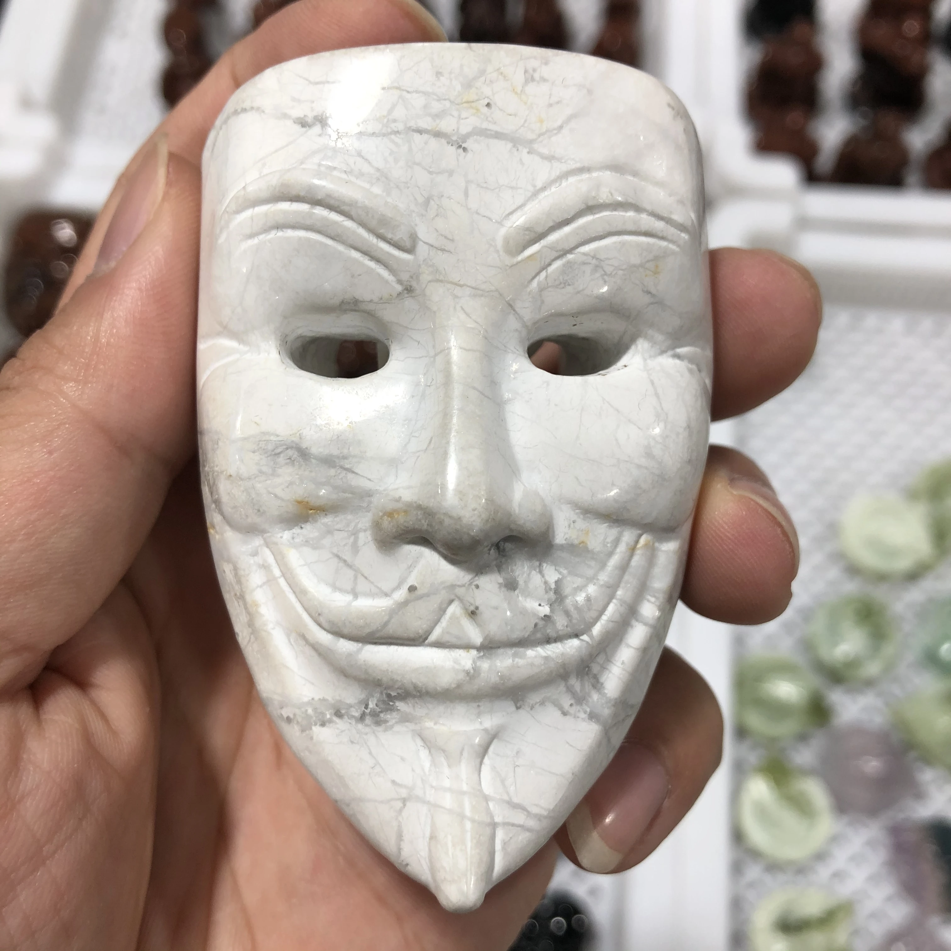 
100% natural gemstones Bulk howlite Tumbled Stone Healing Reiki for wholesale howlite 