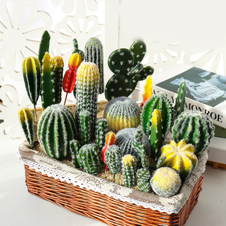 Novelty Mini Nursery Deco Artificial Cactus Plant